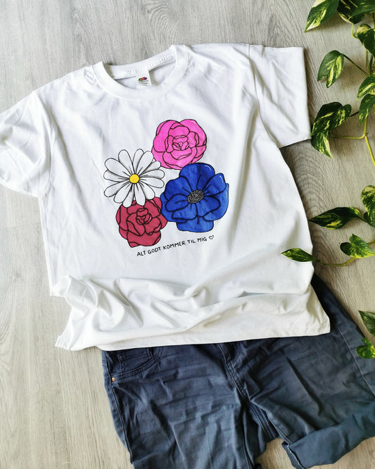 Power t-shirt blomster